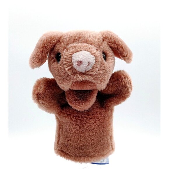 Vintage 1985 Gund 8" Pig Hand Puppet Plush Toy - Picture 1 of 4
